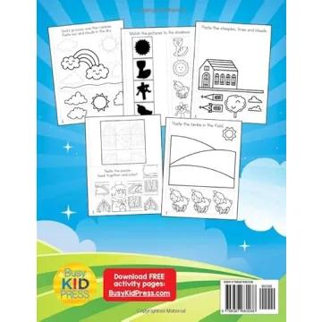 Bible Fun Cut and Paste Preschool Workbook for Kids