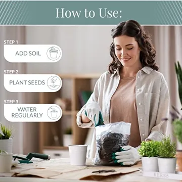 Barnyard Designs Indoor Herb Garden Planter Set