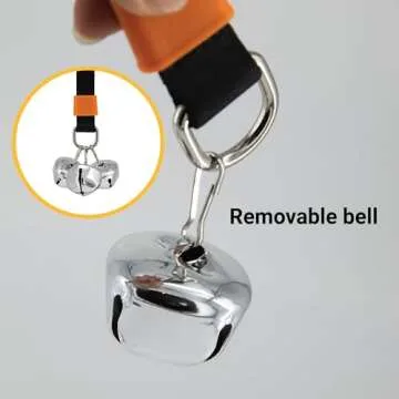 SVD.PET Puppy Bell Doorbell, Dog Bell for Potty Training, Attach to doorknob or Anywhere Near The Door, Length and Height Adjustable (Pink)