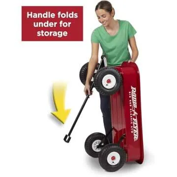 Radio Flyer Steel Wagon, Walking and Riding Cart for Kids Age 1 to 5, Big Red Classic