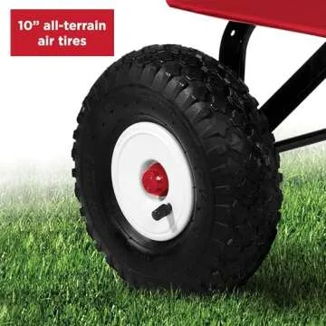 Radio Flyer Steel Wagon, Walking and Riding Cart for Kids Age 1 to 5, Big Red Classic