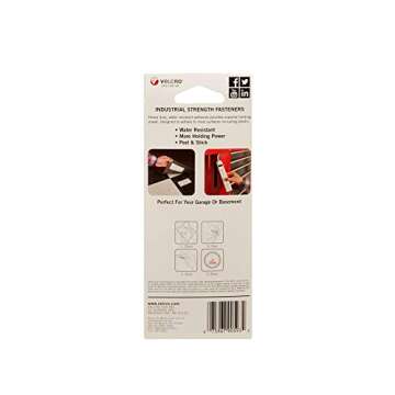 VELCRO Brand Industrial Strength Adhesive Fasteners - 4ft x 2in, Black, Pack of 1