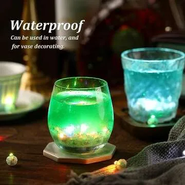 Pozzolanas 100PCs Mini LED Party Lights for Decoration