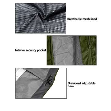 Little Donkey Andy Women's Waterproof Rain Jacket Lightweight