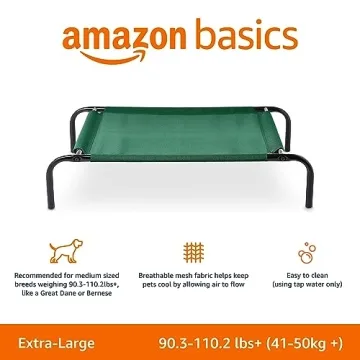 Amazon Basics Elevated Dog Bed for Large Dogs