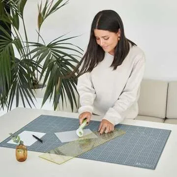 Elan Cutting Mat A1 Gray, Self Healing Cutting Mat 36 x 24 INCH, 5-Ply Craft Mat Gray, Hobby Cutting Mat 36x24 INCH, Fabric Cutting Board for Crafts, Quilting Cutting Board, Craft Cutting Mat