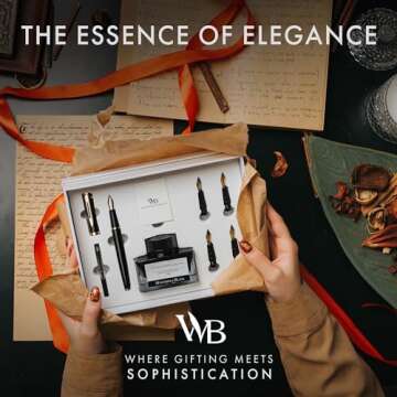 Elegant Wordsworth & Black Fountain Pen Set with Accessories for Gift Giving