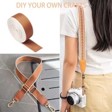 6Yards Polyester Cotton Webbing Strap 1.5 Inch Patterned Nylon Webbing Ribbon for Crafts Bag Handles 38mm Brown Striped Webbing Bag Strap Replacement DIY Pet Collars Leash Camera Strap Shoulder Straps