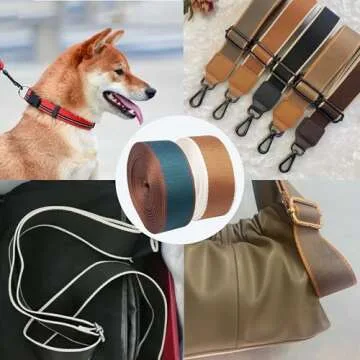 6Yards Polyester Cotton Webbing Strap 1.5 Inch Patterned Nylon Webbing Ribbon for Crafts Bag Handles 38mm Brown Striped Webbing Bag Strap Replacement DIY Pet Collars Leash Camera Strap Shoulder Straps