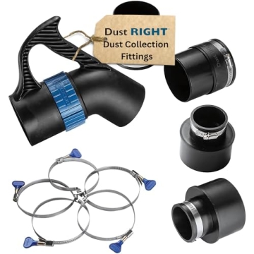 Rockler Dust Collection Fittings - Quick Change Tool Set for Workshop Efficiency