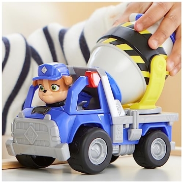 Rubble & Crew Cement Mixer Truck Toy with Action Figure