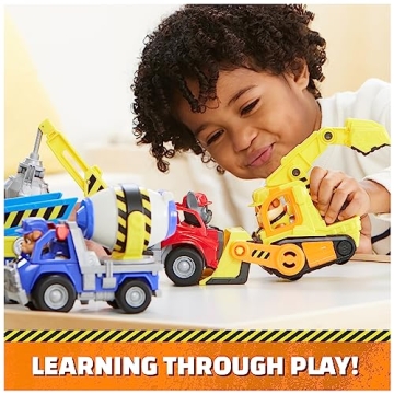 Rubble & Crew Cement Mixer Truck Toy with Action Figure