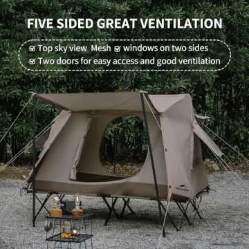 Naturehike Tent - Easy Setup 1-2 Person Camping Bed