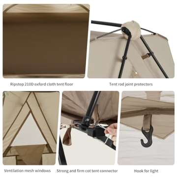 Naturehike Tent - Easy Setup 1-2 Person Camping Bed