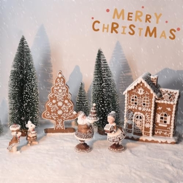 AMOYYT Gingerbread Christmas Decorations with LED Lights