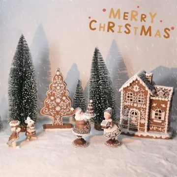 AMOYYT Gingerbread Christmas Decorations with LED Lights