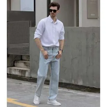 Beninos Men's Slim Fit Dress Shirts for Casual Style