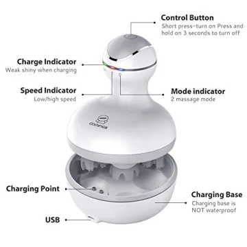 COMFIER Cordless Scalp Massager with 84 Nodes