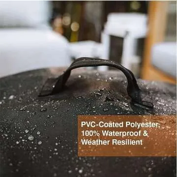 Solo Stove Yukon Shelter - Weather-Resistant Round Cover for Solo Stove Yukon Fire Pit and Accessories - PVC-Coated Polyester with Aluminum Reinforcement - Waterproof Year-Round Protection