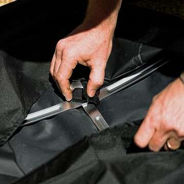 Solo Stove Yukon Shelter - Weather-Resistant Round Cover for Solo Stove Yukon Fire Pit and Accessories - PVC-Coated Polyester with Aluminum Reinforcement - Waterproof Year-Round Protection