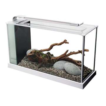 Fluval SPEC Aquarium Kit, Aquarium with LED Lighting and 3-Stage Filtration, 5 Gallon, White