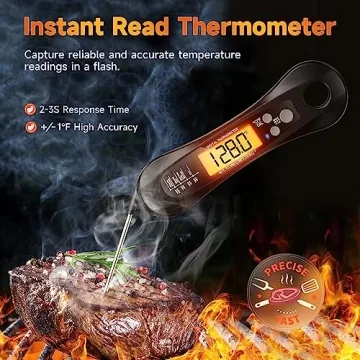 Instant Read Meat Thermometer - Perfect for Grilling & Cooking