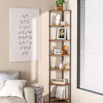 Stylish Greatseas Corner Plant Stand Shelf for Small Spaces