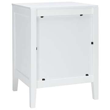 SAFAVIEH Home Collection Tegan 2-Drawer --Bedroom --LivingRoom Accent Side Table Storage Nightstand NST5004A, White