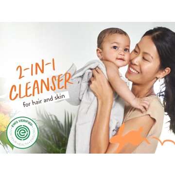 Babo Botanicals Sensitive Baby Fragrance-Free 2-in-1 Shampoo & Wash Bar - Shea Butter, Calendula & Aloe Vera - EWG Verified - Cruelty-Free - Vegan - Pediatrician Tested - For Babies & Kids