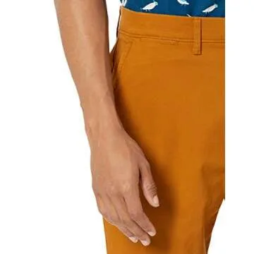 Amazon Essentials Men's Slim-Fit Casual Stretch Chino Pant, Dark Camel, 38W x 29L