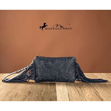 Western Fringe Small Crossbody Bag - Stylish & Functional Leather Purse