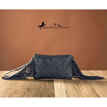 Western Fringe Small Crossbody Bag - Stylish & Functional Leather Purse