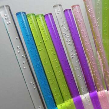 Weststone - 30pcs Acrylic Rods Acrylic Sticks, Round, Transparent Clear, Standard Tolerance with Size of 8"(200mm) x 5/32"(4mm)