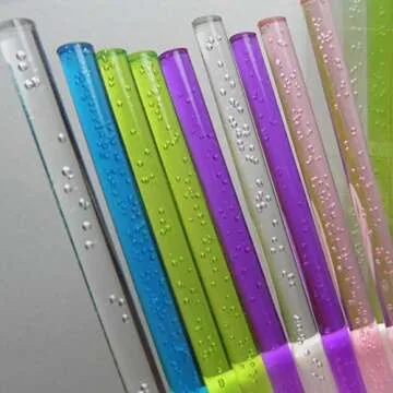 Weststone - 30pcs Acrylic Rods Acrylic Sticks, Round, Transparent Clear, Standard Tolerance with Size of 8"(200mm) x 5/32"(4mm)