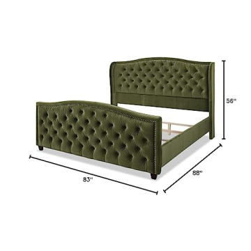 Luxurious Jennifer Taylor Anastasia Velvet Bed Set, King Size