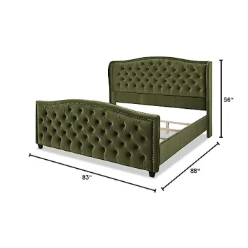 Luxurious Jennifer Taylor Anastasia Velvet Bed Set, King Size