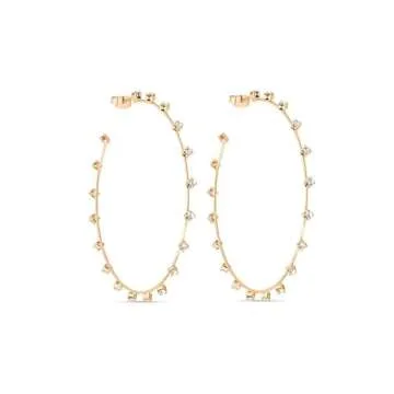 Ettika 18K Gold Plated Hoop Earrings for Women