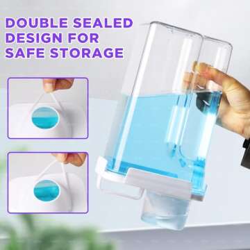 Organize Laundry with 3 Pack Liquid Dispensers Set 95oz