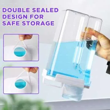 Organize Laundry with 3 Pack Liquid Dispensers Set 95oz