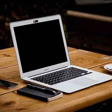 S MOSENCH Webcam Cover Slide, 0.027 Inch Ultra Thin Camera Cover Slide for Laptop, Computer, Dell HP Laptop, iMac, MacBook Pro, Smartphone, Black Webcam Privacy Cover Protect Privacy(9 Pack)