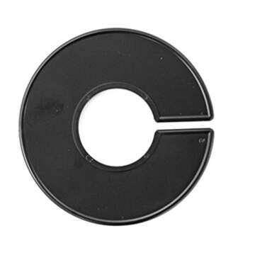 NAHANCO CBLKBLANK50, Black Round Clothing Rack Size Dividers, Blank, Kit of 50