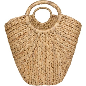 Yeegfeyv Seagrass Storage Basket for Stylish Home Organization.