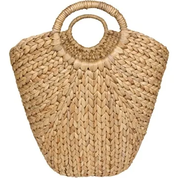 Yeegfeyv Seagrass Storage Basket for Stylish Home Organization.