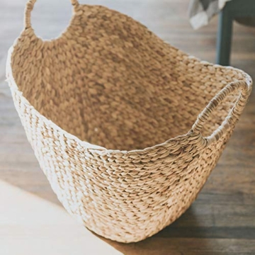 Yeegfeyv Seagrass Storage Basket for Stylish Home Organization.