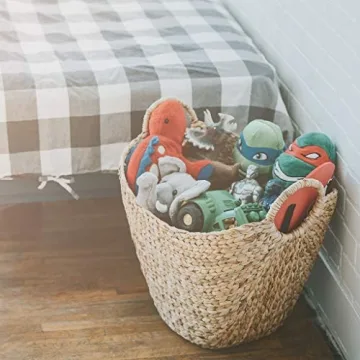 Yeegfeyv Seagrass Storage Basket for Stylish Home Organization.