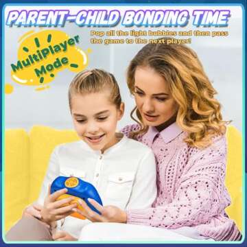 Acvens Fast Push Game,4 Mode,Sensory Toys,Fast Puzzle Game,ADHD,Pop Fidget Toys for Kids Age 6-12,Birthday Gifts for Girls and Boys (Blue)