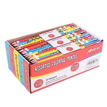 Madisi Colorful Pencils 150 Pack for School and Gifts