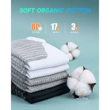 TANSTC Athletic Black Ankle Socks - Breathable Sports Comfort