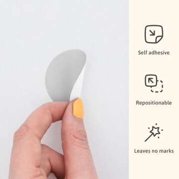 Teddylabels - Daisy Blush Pink Boho Flowers Decals - Easy-to-Apply & Removable Wall Stickers: Transform Your Room with Durable, Vibrant Peel-and-Stick Art Decor – Kids' Wall Decals