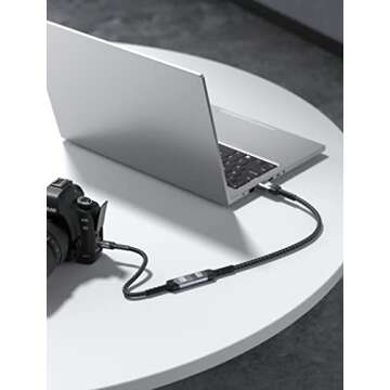 JSAUX Micro HDMI to HDMI Adapter 2Pack, Micro HDMI Male to HDMI Female Adapter Cable, 4K@60Hz HDR 3D 18Gbps, Compatible for Nikon Zfc/GoPro Hero 7/Raspberry Pi 4 /Sony A6000 Action Camera-Grey